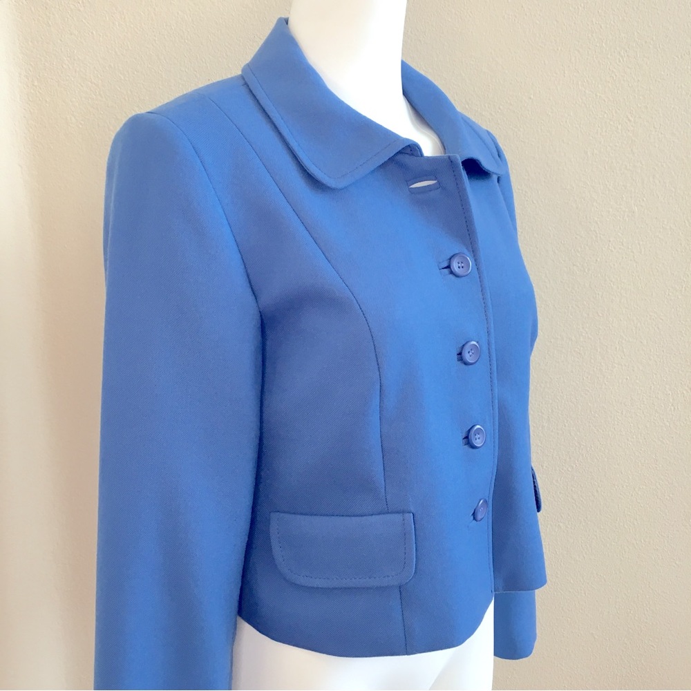 Pendleton Wool Cropped Jacket 16 P Periwinkle Blu… - image 1